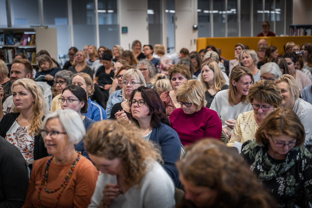 Publikum på Bokdager i Bibliotekenes Hus høsten 2019
